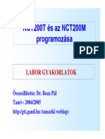 Laborgyakorlat CNC