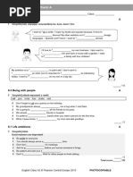 EC - A2 - Tests - Vocabulary Check 8A