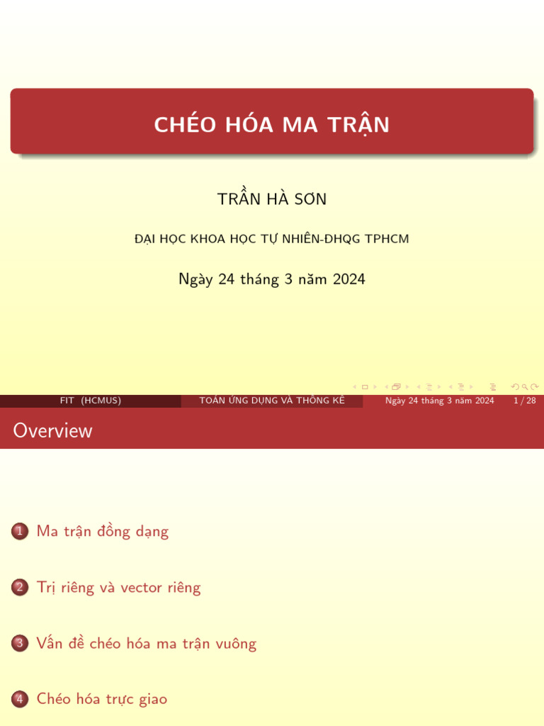 Diagonalizing A Matrix | PDF