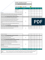 Checklist de Auditoria - Programa 5S (Produção) : 1º S - Utilização (Seiri) - Pontos de Avaliação Pontuação Média