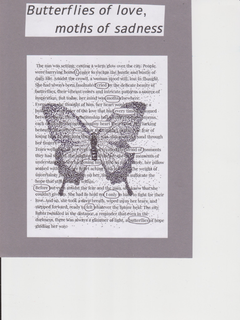 Butterflies of Love, Moths of Sadness | PDF