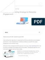 The Email Marketing Strategy To Maximize Engagement