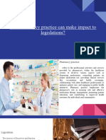 Pharmacy Practice to Legislation 2