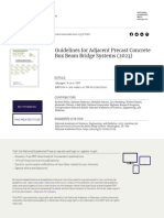 Guidelines For Adjacent Precast Concrete Box Beam Bridge Systems (2023)