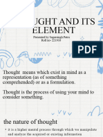 Thought and Its Element