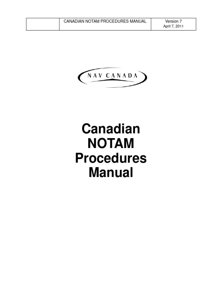 NOTAM Manual en | PDF | Runway | Aviation