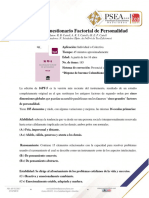 Ficha Técnica 16PF-5. Cuestionario Factorial de Personalidad