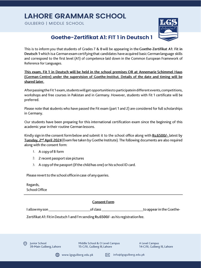 German FIT 1 Circular 2024 | PDF