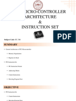 Pic:Micro-Controller Architecture & Instruction Set: ECE Department, DTU