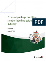 Front Package Nutrition Symbol Labelling Industry 2