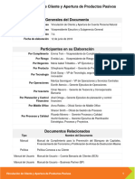 Proceso - Vinculación de Cliente y Apertura de Productos Pasivos - Persona Natural