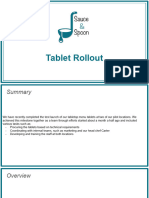 Activity Template - Sauce & Spoon Test Launch Findings