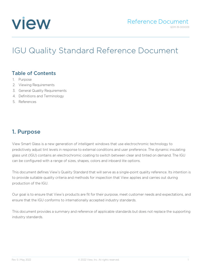 IGU Quality Standards for Smart Glass | PDF | Engineering Tolerance ...
