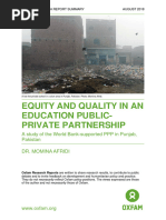 Equity and Quality PPPs