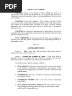 Download UNIFORM RULES ON ADMINISTRATIVE CASES IN THE CIVIL SERVICE URACCS Rule I by Merlie Moga SN72366460 doc pdf