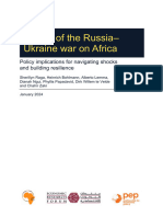 ODI Synthesis Report - Impact of The RussiaUkraine War On Africa