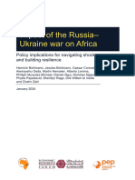 ODI Policy Brief - Impact of The RussiaUkraine War On Africa 1