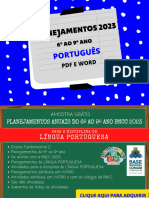 Planos Português 6 Ao 9° Ano - 2023