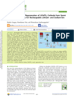 Gangaja Et Al 2021 Reuse Recycle and Regeneration of Lifepo4 Cathode From Spent Lithium Ion Batteries For Rechargeable