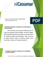 Aula 3 - Mentalidade Criativa e Empreendedora