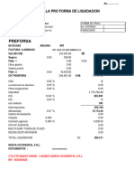 PRE LIQUIDACION PREFORSA - DIMENA S.A. 5 CAMIONES