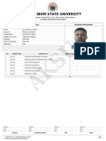 Akwa Ibom State University: Course Registration Form
