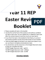 Year 11 Easter Revision Booklet