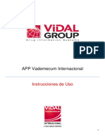 Intrucciones de Uso Vademecum Internacional - Version App Letragrande