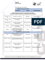 AGENDA SEMANA 8 Al 12 de Abril