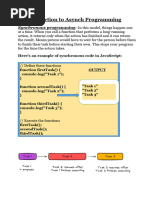 Async Programming, Closures, IIFE