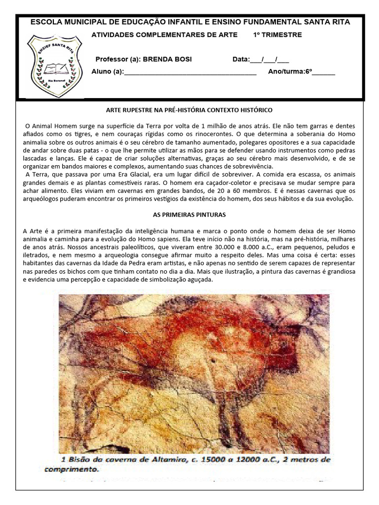 Planejamento - 12 07 | PDF | Arte Rupestre | Pinturas, image size:768x1024