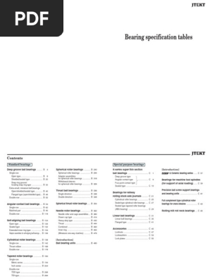 Catbs004en B | PDF | Bearing (Mechanical) | Machines