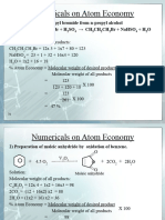 Numericals On Atom Economy