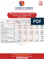 Fees Structure PGDM General (2024-26)