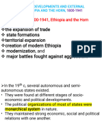 History of Ethiopia & The Horn Unit 6