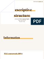 Descriptive Writing Structure TES Version