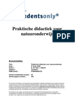 Praktische Didactiek Voor Natuuronderwijs-Druk 6-9789046900123