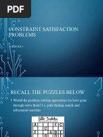 Lesson 4.1 - Constraint Satisfaction Problems