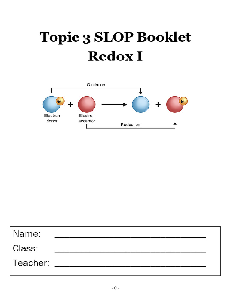 Redox Reactions and Oxidation Numbers | PDF | Redox | Chemical Compounds