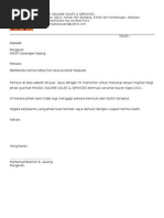 Contoh Surat Wakil Kuasa Lhdn