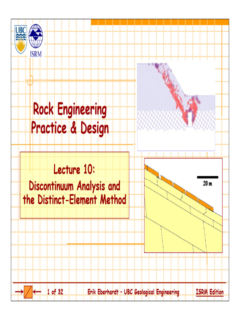 Discontinuum Analysis in Rock Engineering | PDF | Mechanics ...