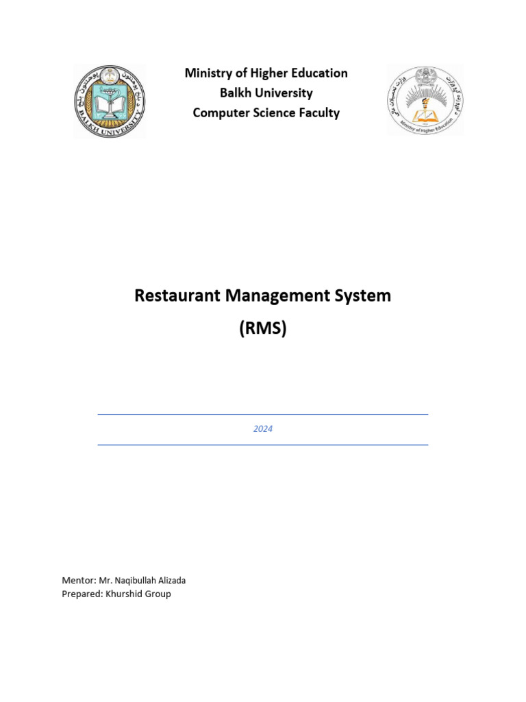 Restaurant Management System Overview | PDF | Software Development ...
