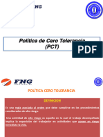 Política Cero Tolerancia Cero Alcohol, Drogas y Celular.