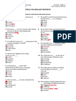 Final Vocabulary Revision