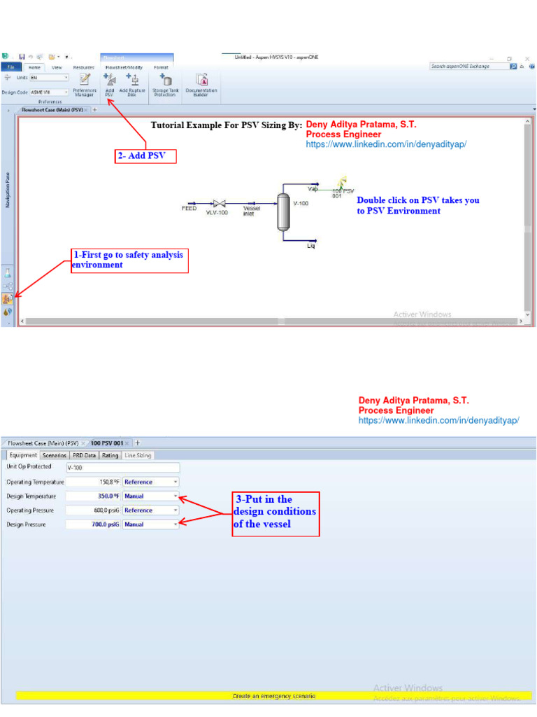 PSV Sizing Tutorial with HYSYS Steps | PDF | Valve | Liquids