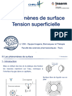 Chap 4 Phénomènes de Surface Et Tension Superficielle