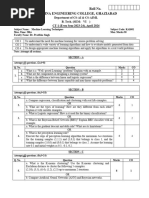 ML CT Question Paper 2023 24