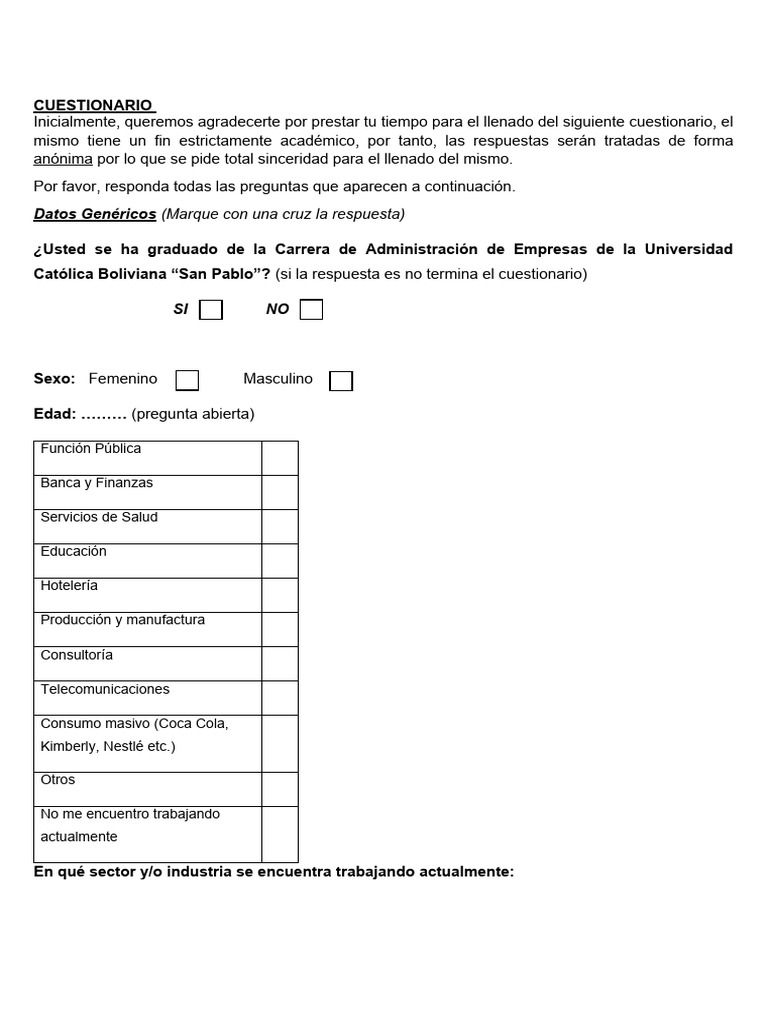 Cuestionario sobre Habilidades Blandas y Empleabilidad | PDF ...
