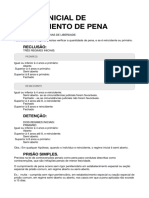 REGIME INICIAL DE CUMPRIMENTO DE PENA