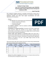 Open Tender For The Reconstruction of Major Units of Lasanod General Hospital 10226432336894990